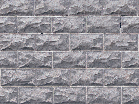 Seamless light gray mushroom stone culture stone wall surface