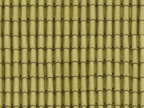 Earth yellow roof tile corrugated tile terracotta tile