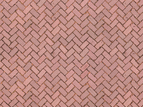 Permeable brick herringbone patchwork brick pedestrian brick