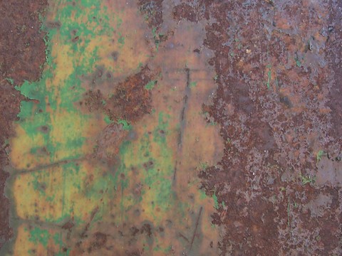 Rusty metal plate