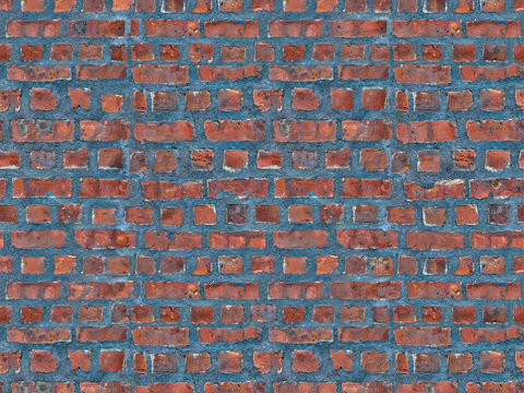 Seamless old red brick wall exterior wall