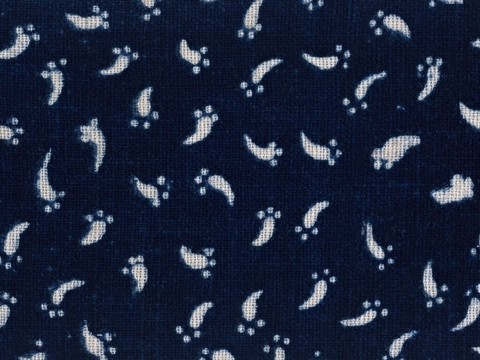 Blue Pattern Fabric