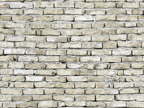 Seamless aging old white brick wall outdoor wall tiles