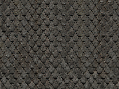 Seamless villa building roof Chinese antique slate tiles