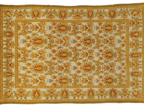 Buckle-free European classical retro distressed medieval carpet