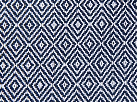 Modern blue geometric art pattern cloth