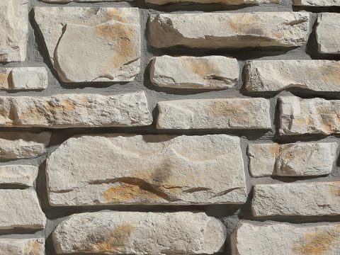 Cultural stone wall