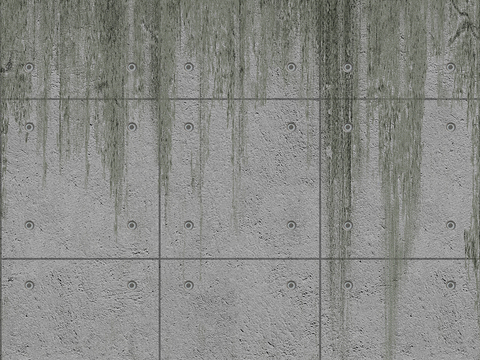 Seamless concrete cement building exterior wall