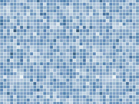 Seamless Blue White Color Mosaic