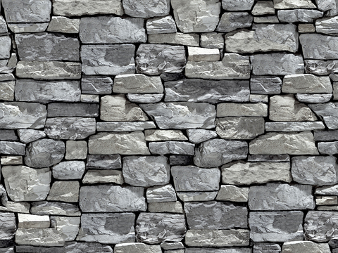 Seamless gray outdoor building culture stone granite tile wall tile wall