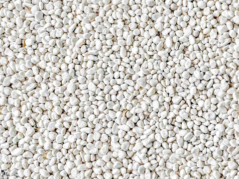 white pebbles