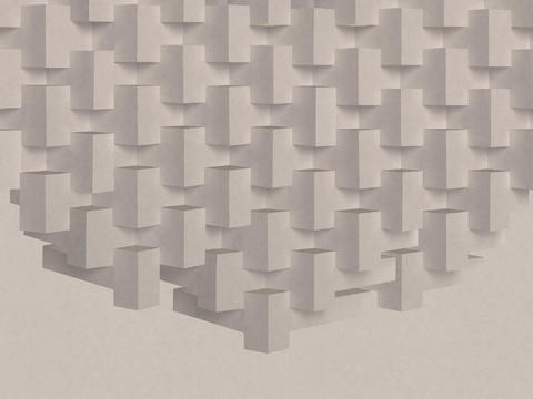 Beige geometric wallpaper