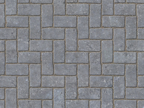 Seamless Herringbone Patchwork Floor Tile Sidewalk Road Ground Square Paving