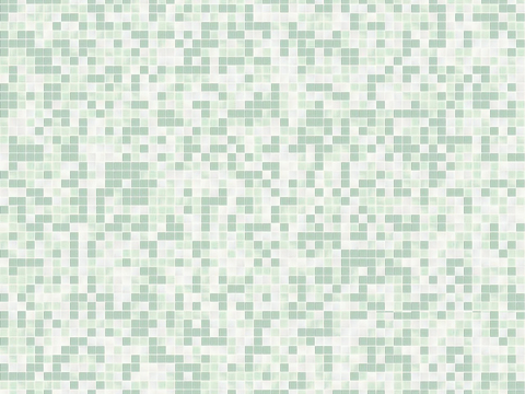 Seamless Green White Color Mosaic