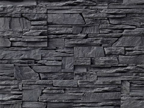 dark gray Culture Stone Wall