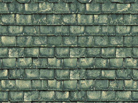 Seamless villa building roof Chinese antique slate tiles