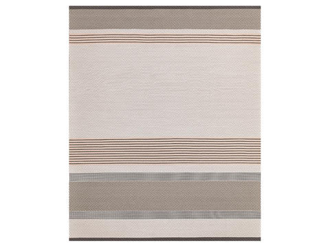 Beige striped carpet