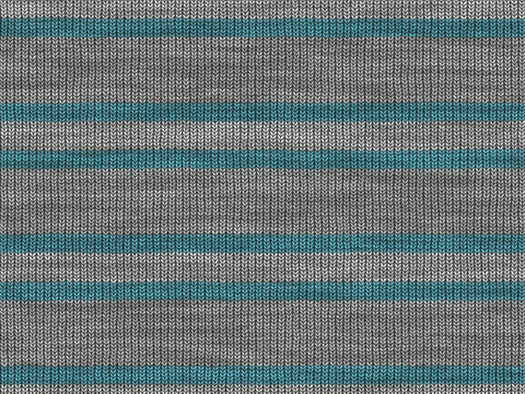 Seamless gray-green striped sweater knitted fabric