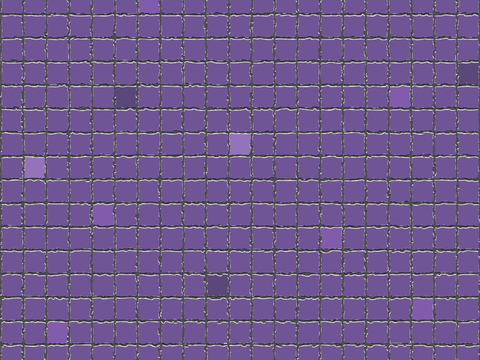 French retro purple jump color irregular edge mosaic