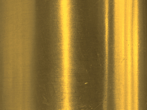 Gold color brushed stainless steel polished metal plate