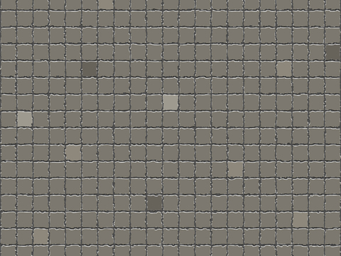 French retro gray jump color irregular edge mosaic