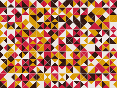 Seamless Modern Minimalist Color Triangle Mosaic