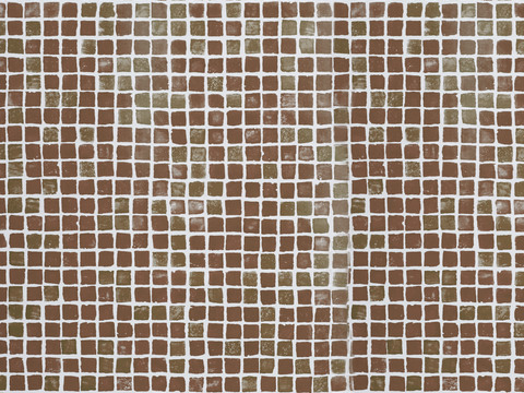 Modern Vintage Mosaic Brown Irregular Edge Mosaic