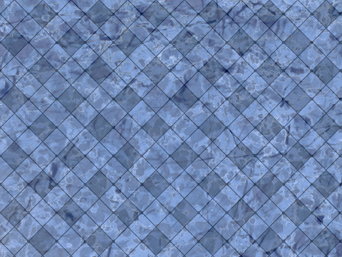 Modern Light Luxury Blue Diamond Marble Texture Mosaic