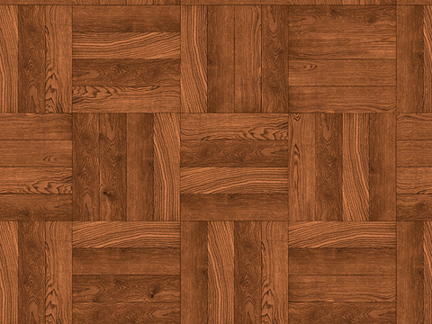 Seamless Geometric Square Parquet Pattern Textured Wood Floor