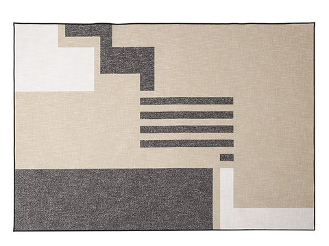 Modern simple geometric pattern carpet