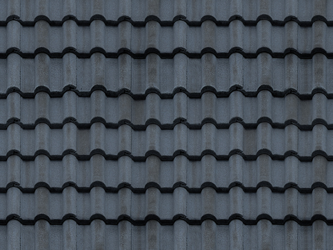 Grey cement tile ancient roof tile glazed tile