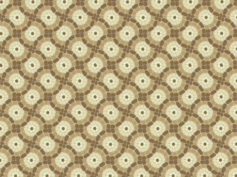 French vintage mosaic beige mosaic