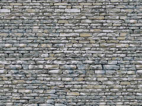 Seamless old damaged outdoor building rock stone wall brick wall