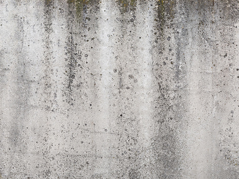 Seamless gray dirty old concrete cement wall