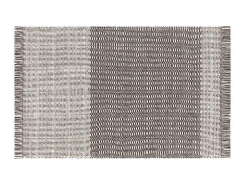 Grey brown tassel carpet