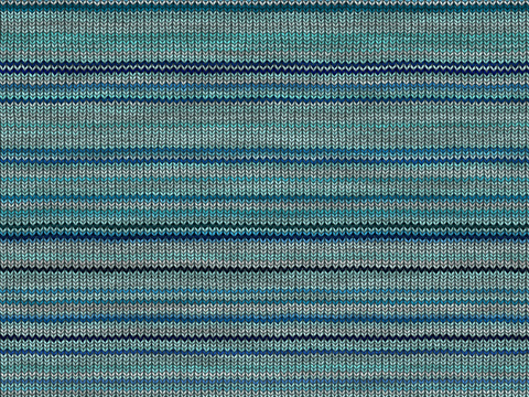 Seamless blue striped knitted fabric