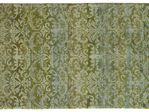 Buckle-free European classical retro distressed medieval carpet