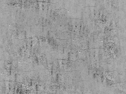 Seamless gray dirty old concrete cement wall