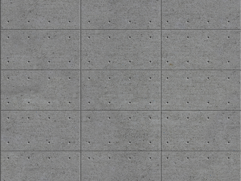 Seamless concrete cement building exterior wall