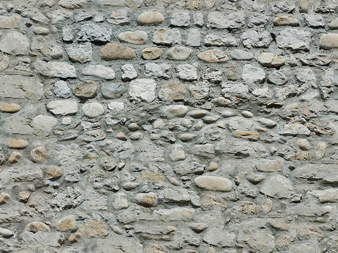 Seamless old damaged outdoor building rock stone wall brick wall