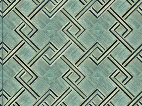 Seamless Colorful Geometric Parquet Pattern Textured Wood Floor