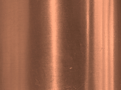 Red bronze brushed stainless steel polished metal plate