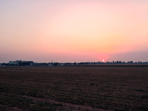 Sunrise sunset cloudy sky landscape landscape