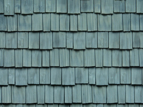 Seamless Blue Antiseptic Wooden Tiles for Old Villa Building Roof