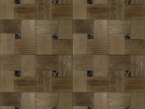 Seamless Geometric Square Parquet Pattern Textured Wood Floor