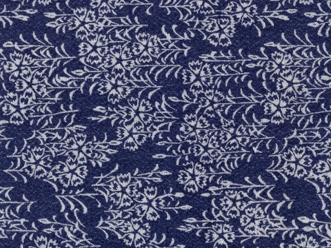 Blue Pattern Fabric