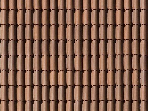 Orange red tile red tile roof tile wave tile terracotta tile cylinder tile