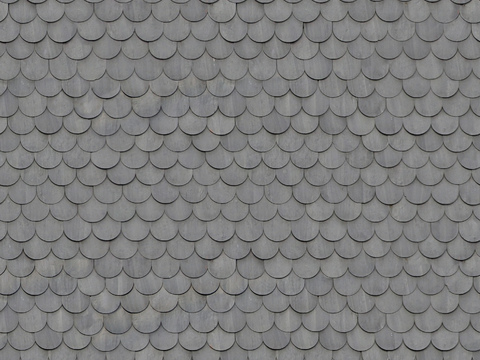 Grey Roof Tile Cement Tile Asphalt Tile Fish Scale Tile Make Old Tile