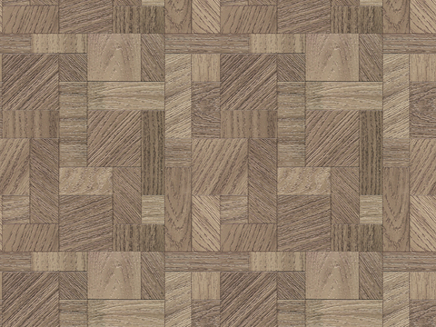 Seamless Geometric Square Parquet Pattern Textured Wood Floor