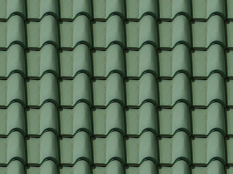 Seamless villa building roof clay ceramic tiles